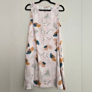 Rachel Zoe Linen Floral Dress Size M
